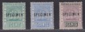 British Guiana 1890-91 Queen Victoria SPECIMEN Opt Set Mint SG213s-5s cat £90