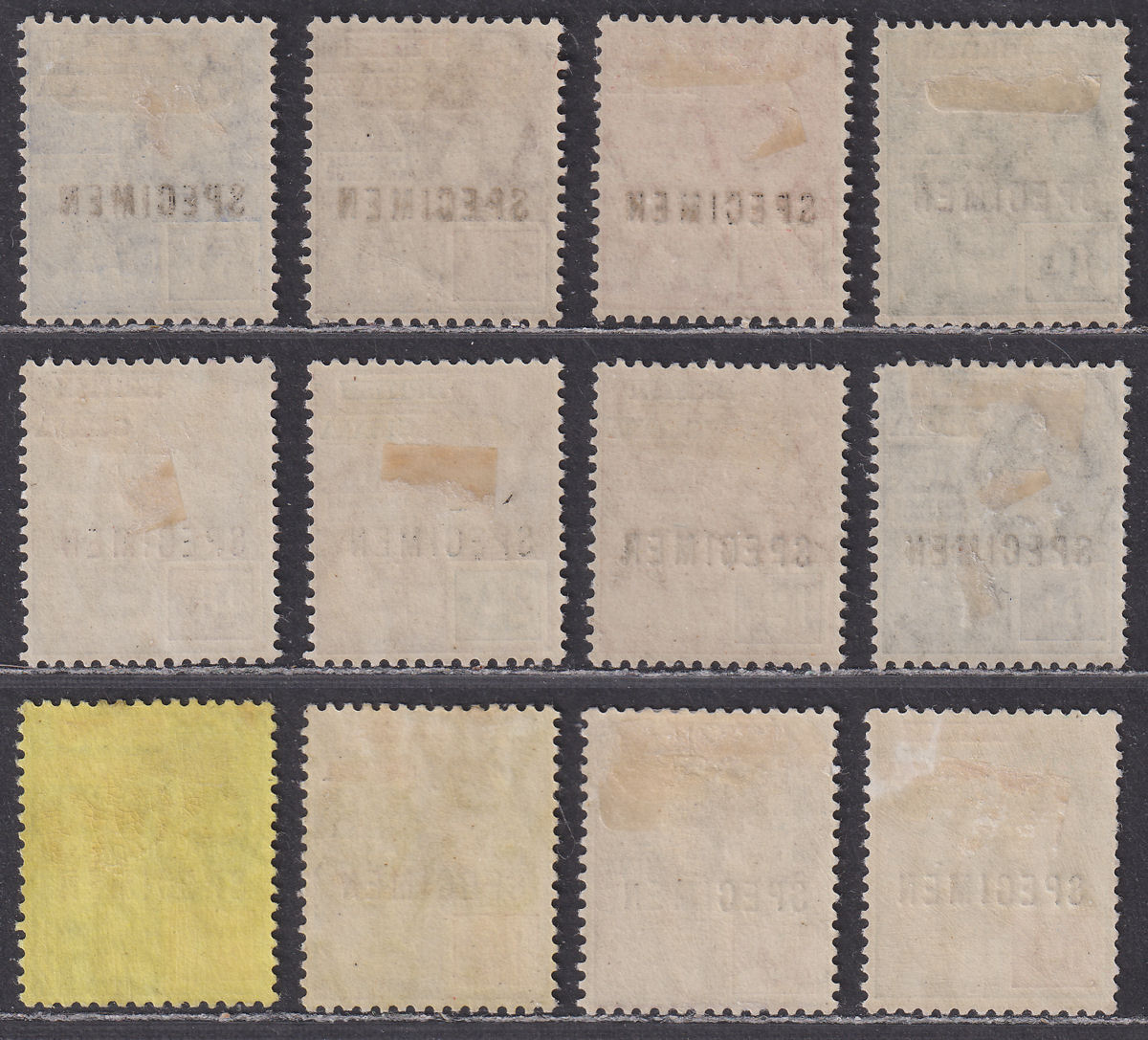 British Guiana 1913 KGV SPECIMEN Overprint Set Mint SG259s-269as cat £275+