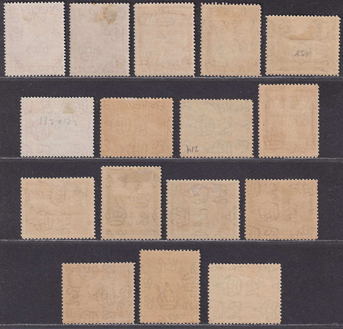 British Guiana 1934 King George V Set Mint SG288-300 cat £160 toned gum