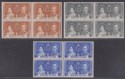 British Guiana 1937 KGVI Coronation Block Set Mint SG305-307