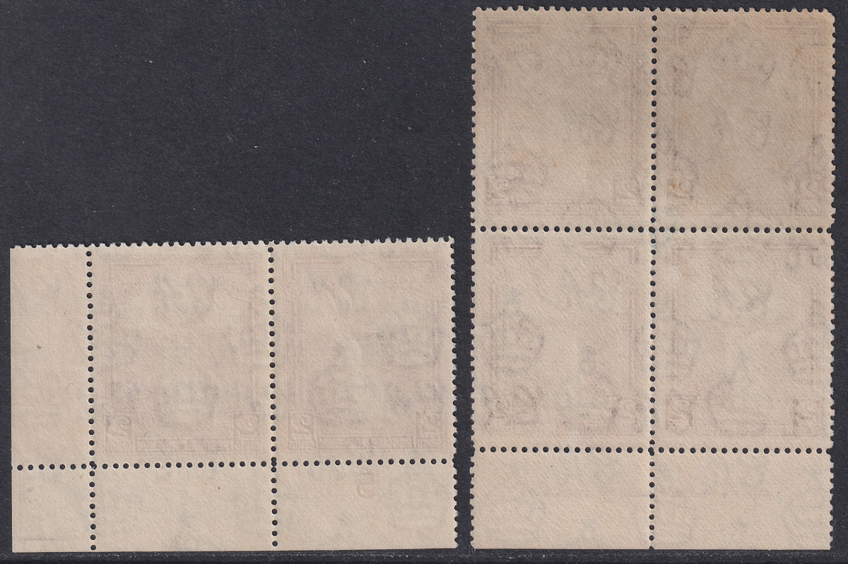 British Guiana 1938 KGVI Kaieteur Falls 2c Imprint Block / Plate No 5 Pair Mint