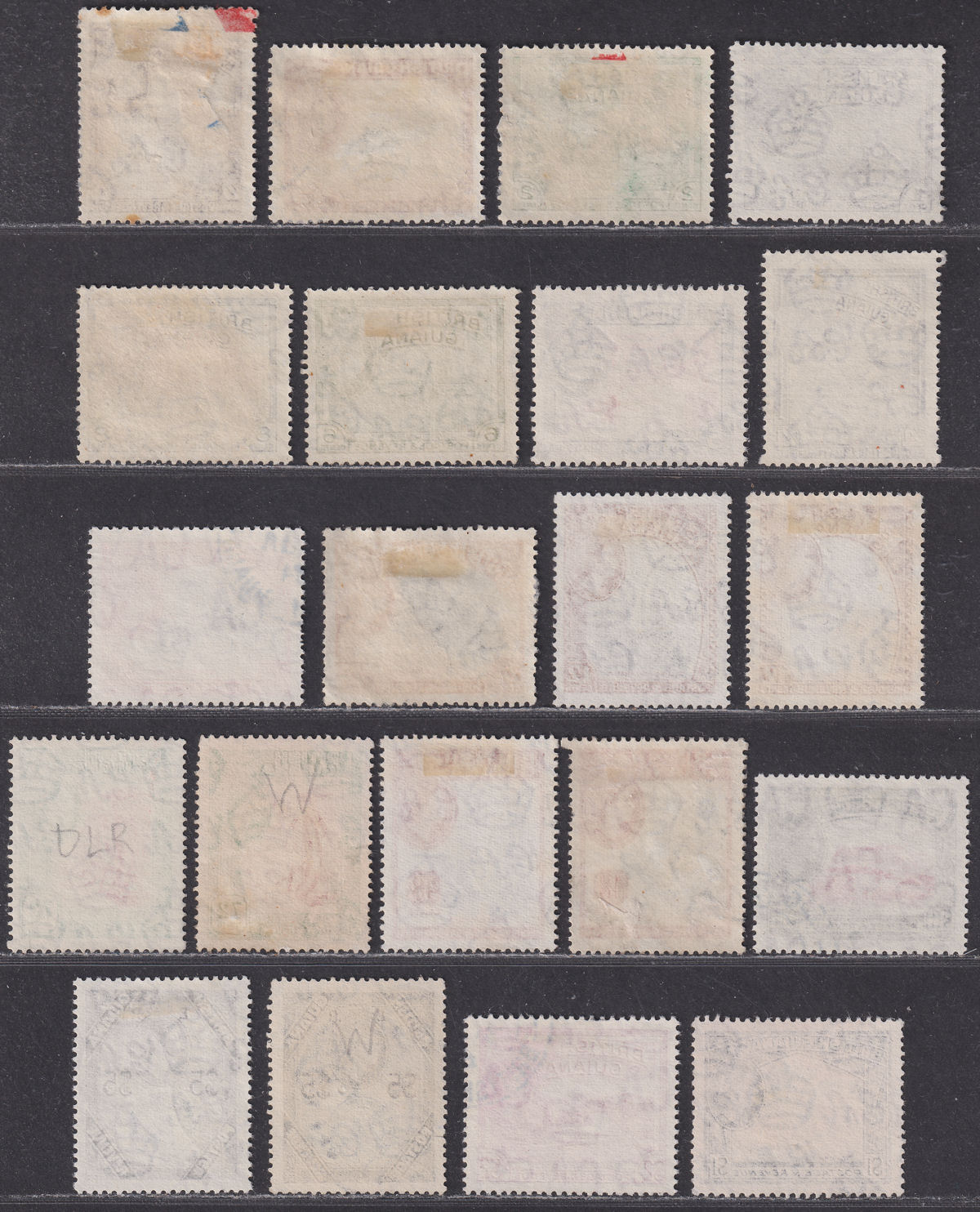 British Guiana 1954 Queen Elizabeth II Set Used SG331-345 cat £55++