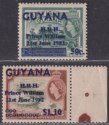 Guyana 1982 Birth Prince William 50c + $1.10 Surch UM Mint SG982a SG983 cat £34