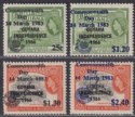 Guyana 1983 Commonwealth Day Surcharge Set UM Mint