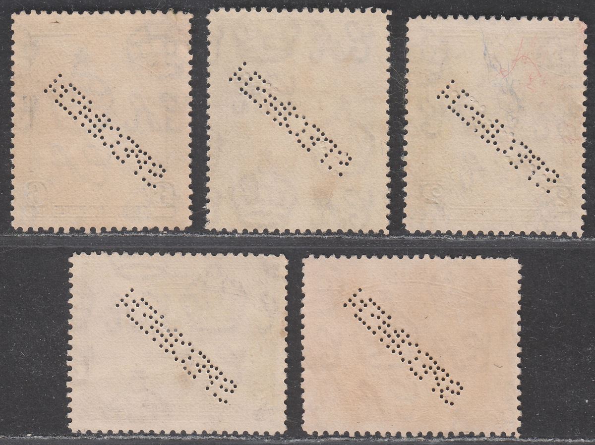 British Guiana 1938 King George VI SPECIMEN Perf Part Set to 60c Unused
