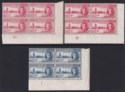 Click for more photos and details British Guiana 1946 KGVI Victory 3c, 6c Plate No Blocks of 4 Mint SG320-321