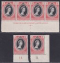 Click for more photos and details British Guiana 1953 QEII Coronation 4c Imprint / Plate No Selection Mint
