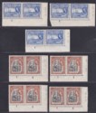 Click for more photos and details British Guiana 1954 Queen Elizabeth II 8c, 12c Plate 1 Pairs Mint