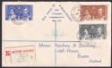 Click for more photos and details British Guiana 1937 KGVI Coronation Stanbury Reg First Day Cover SUDDIE Postmark