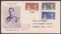 Click for more photos and details British Guiana 1937 KGVI Coronation Portrait Commemorative Reg First Day Cover