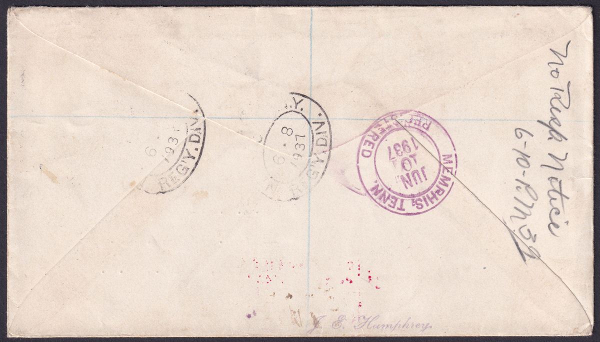 British Guiana 1937 KGVI Coronation Portrait Commemorative Reg First Day Cover