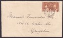 Click for more photos and details British Guiana 1938 KGVI Coronation 2c Used on Cover with SUDDIE Postmark
