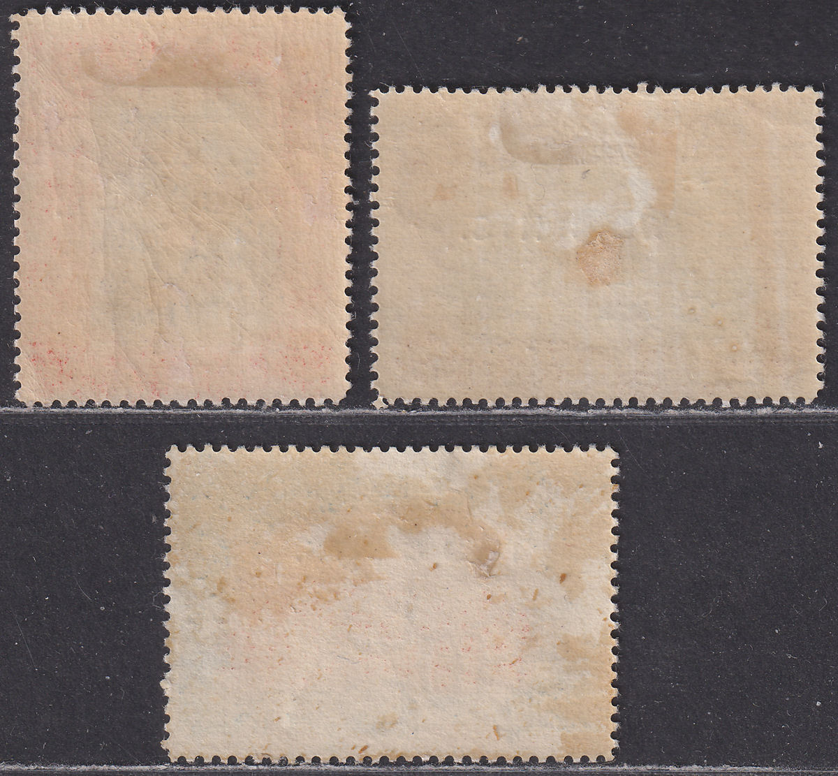 British Guiana 1899 Queen Victoria 2c Surcharge Set Mint/Unused SG222-224