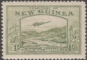 Click for more photos and details New Guinea 1939 KGVI Airmail 1sh Pale Blue-Green Mint SG221
