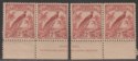 Click for more photos and details New Guinea 1932 KGV Bird Paradise 2sh Dull Lake Pairs Mint SG186 split Imprint
