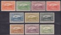 New Guinea 1939 KGVI Bulolo Airmail Set to 1sh Mint SG212-221