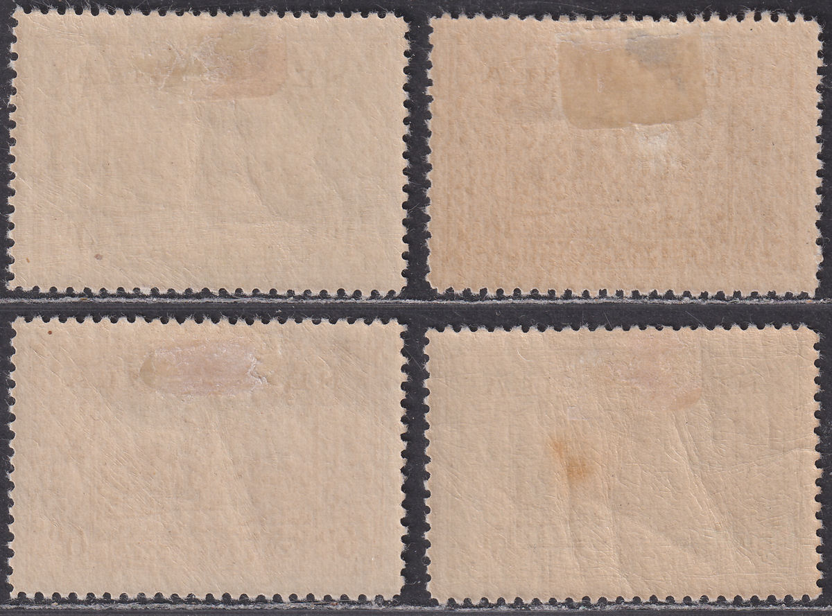 New Guinea 1939 KGVI Bulolo Airmail Part Set to 6d Mint - faults