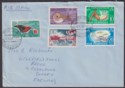 New Hebrides 1968 Part Set to 1f Used on Airmail Cover PORT-VILA to UK