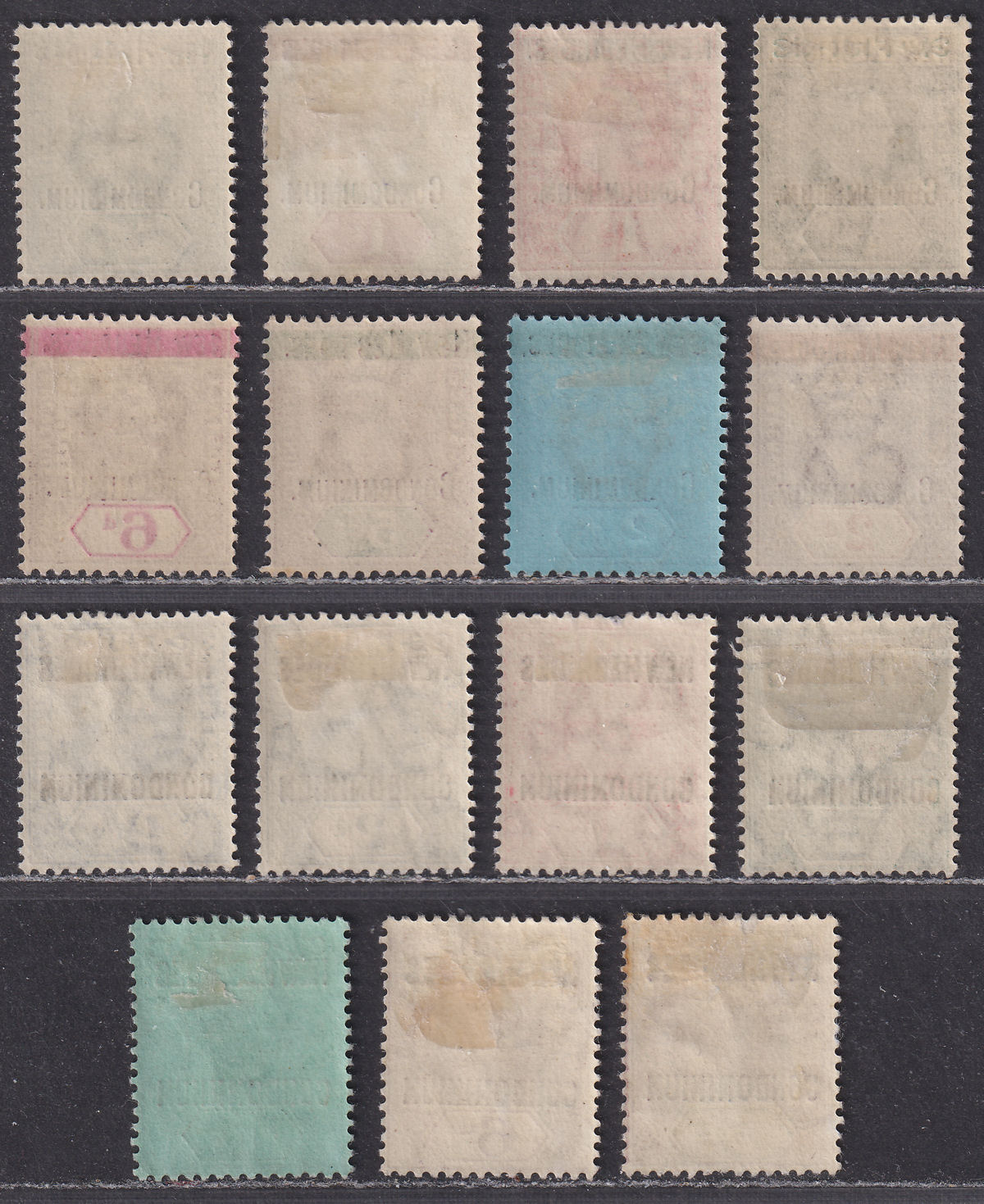 New Hebrides 1908-10 KEVII Overprint Selection to 1sh Mint