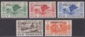 Click for more photos and details New Hebrides 1953 QEII Postage Due Overprint Set Mint SG D11-D15 cat £30