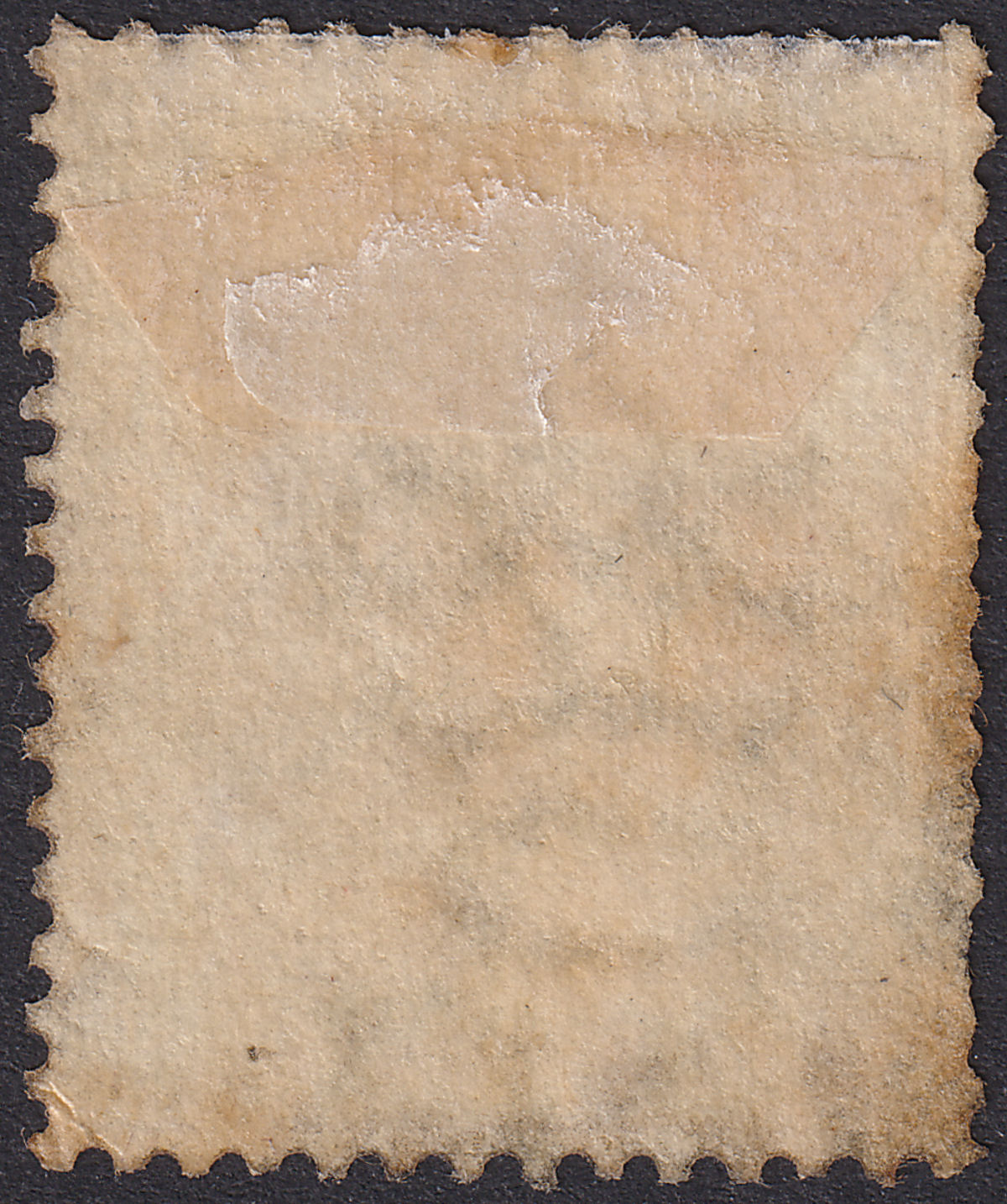 Hong Kong 1880 QV 5c Surcharge on 18c Lilac Used SG24 Notched G Var with FAULTS