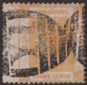 Hong Kong 1865 QV 8c Orange Used with Black Yokohama Y1 postmark SG Z35 Japan