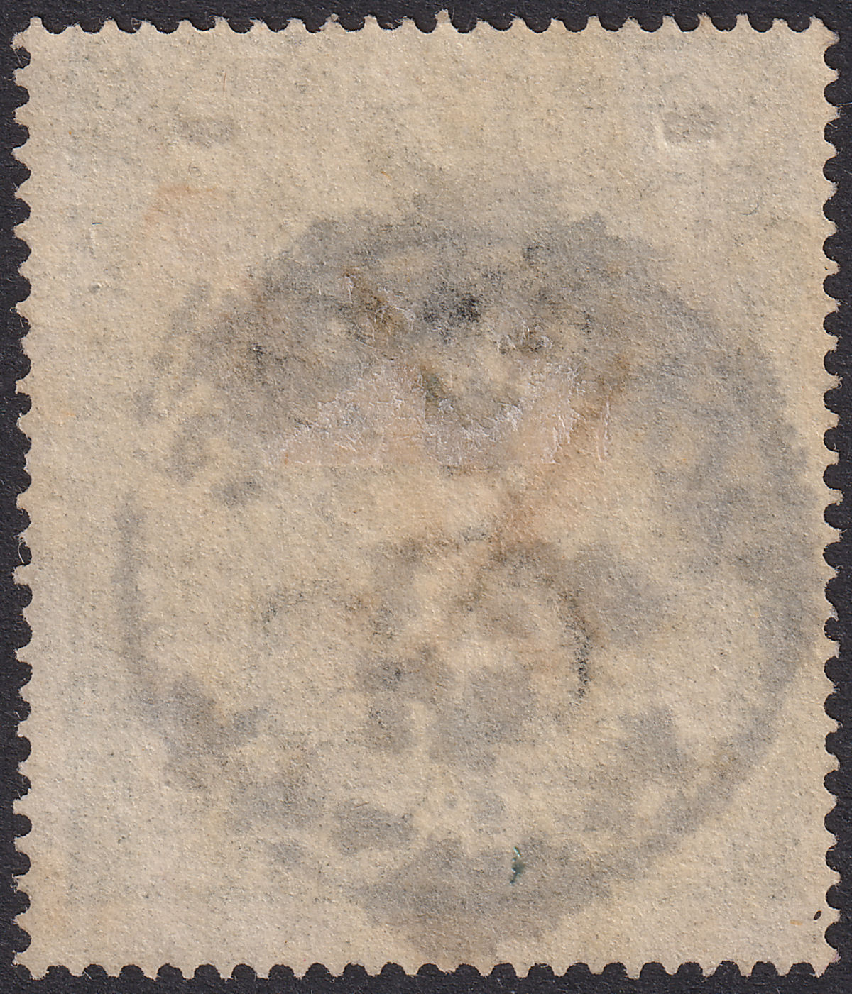Hong Kong 1897 QV Stamp Duty $1 Surch on $2 p15½x15 Fiscal Used SG F10 Paid All