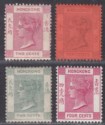 Click for more photos and details Hong Kong 1882-1901 Queen Victoria wmk Crown CA Selection to 10c Mint / Unused