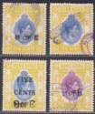 Click for more photos and details Hong Kong KGVI Revenue Bill of Exchange Overprint to $2 Used inc 5c Surcharge