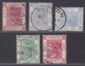 Click for more photos and details Hong Kong 1882 QV Selection Used with CANTON Postmarks