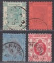 Click for more photos and details Hong Kong QV-KEVII Selection Used with HANKOW Postmarks