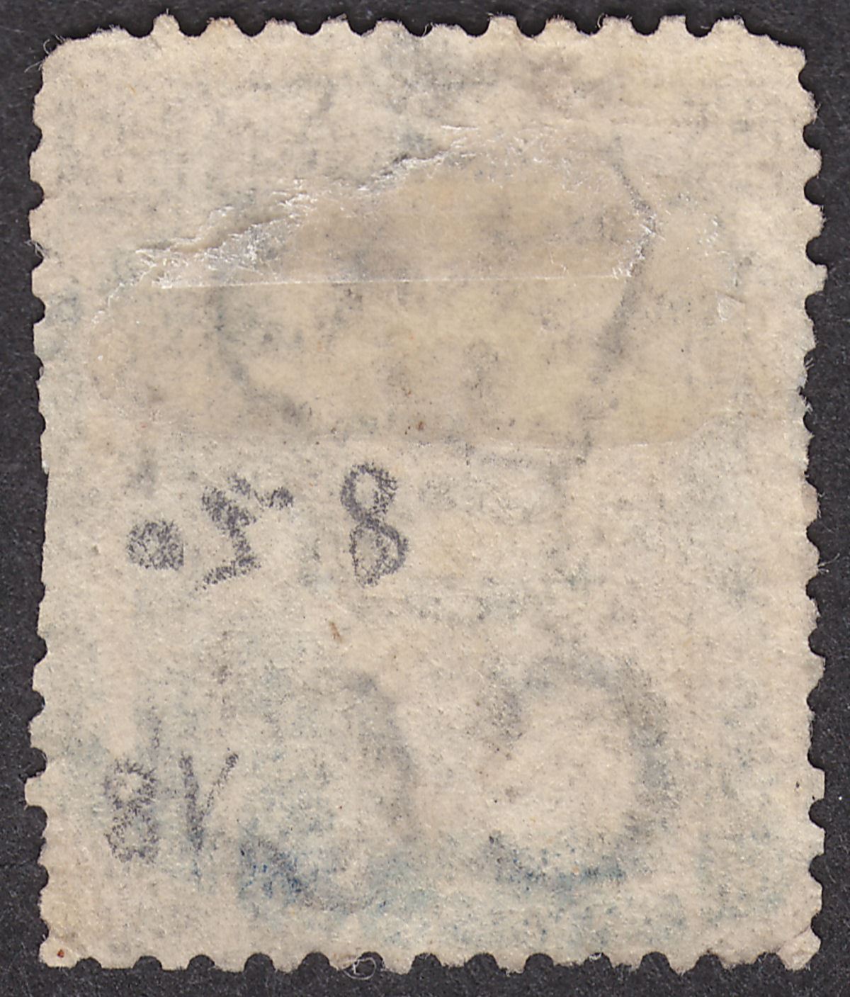 Hong Kong 1865 QV 96c Used with Yokohama Y1 postmark in blue SG Z43 PO Japan