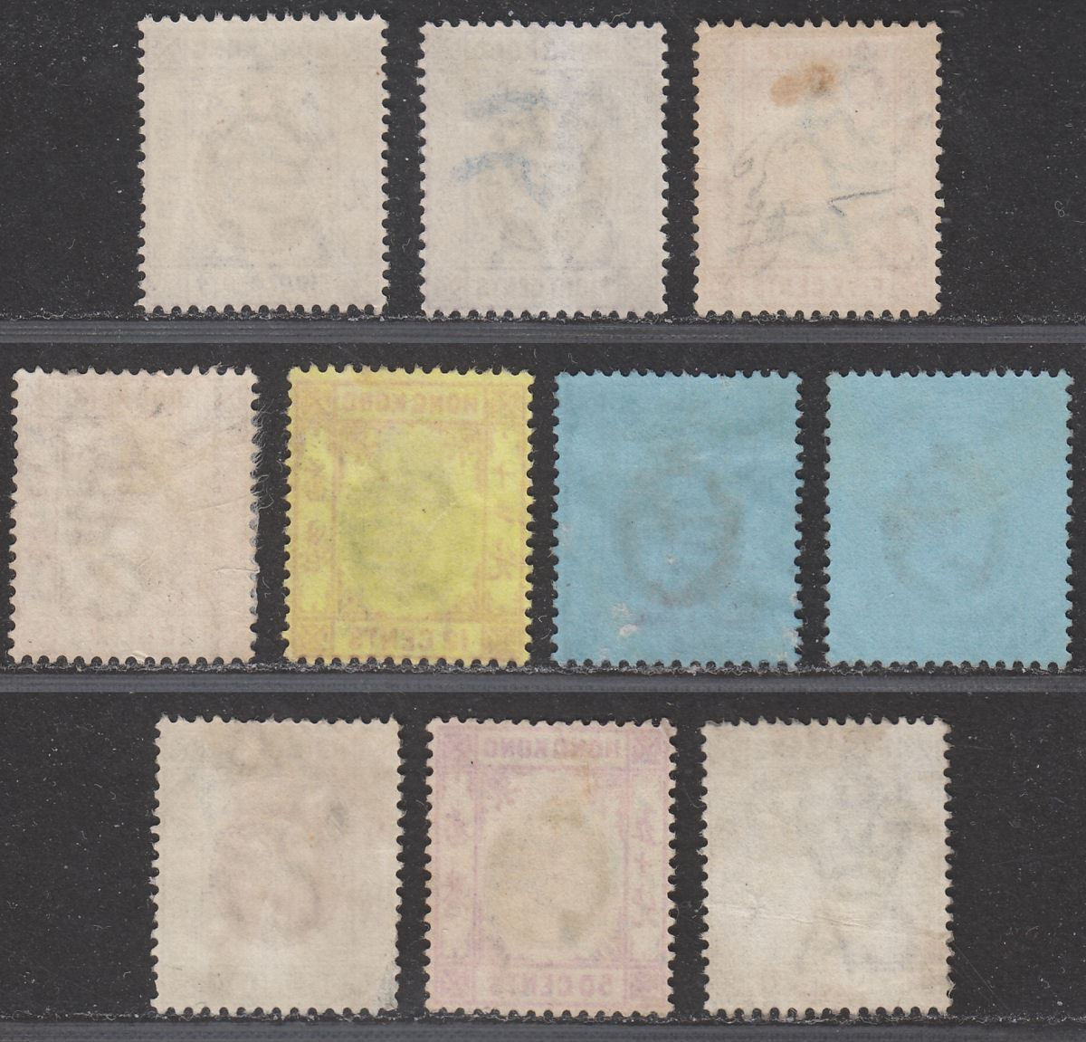 Hong Kong 1903 King Edward VII Part Set to $1 Used w SHANGHAI Postmarks