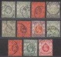 Click for more photos and details Hong Kong KEVII Selection to 30c Used with AMOY Postmarks