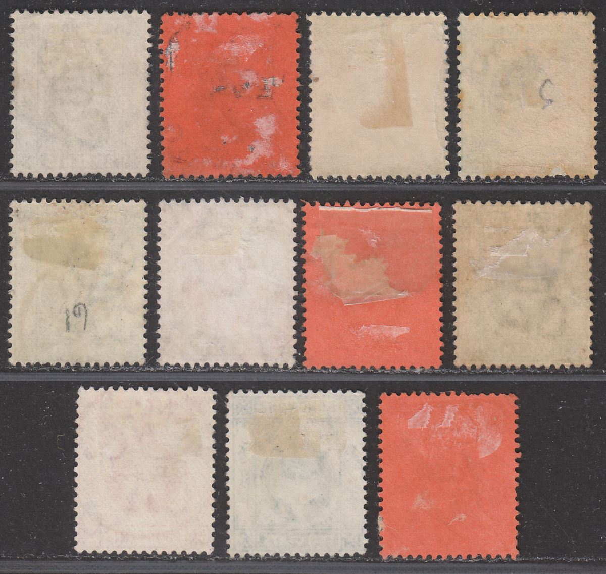 Hong Kong KEVII Selection to 30c Used with AMOY Postmarks