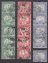 Click for more photos and details Hong Kong 1928-34 KGVI Postage Due 2c, 4c, 10c Strips Used SG D2a, D3a, D5a