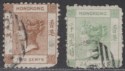 Click for more photos and details Hong Kong Queen Victoria Forgeries 2c and 24c "Used"