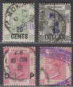 Click for more photos and details Hong Kong Queen Victoria Commercial Overprint Selection Used incl DP, MEYER & Co