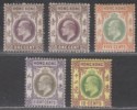 Click for more photos and details Hong Kong 1903 King Edward VII Part Set to 12c Mint