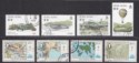 Click for more photos and details Hong Kong 1984 QEII Aviation / Maps Sets Used SG450-457 cat £26