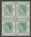 Click for more photos and details Hong Kong 1954 QEII 15c Green Mint Block SG180