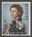 Click for more photos and details Hong Kong 1962 Queen Elizabeth II $20 Used SG210