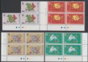 Click for more photos and details Hong Kong 1987 QEII Chinese New Year Rabbit Block Set Mint SG529-532