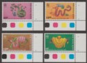 Click for more photos and details Hong Kong 1989 QEII Chinese New Year of Snake Plate No Set UM Mint SG587-590