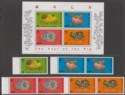 Click for more photos and details Hong Kong 1995 QEII Chinese New Year Pig Set + MS UM Mint SG793-MS797 cat £6