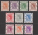 Click for more photos and details Hong Kong 1954 Queen Elizabeth II Part Set to $2 Mint