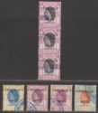Click for more photos and details Hong Kong 1954-72 QEII Revenue Contract Note Overprint Selection to $20 Used