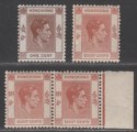 Click for more photos and details Hong Kong 1938 King George VI 1c, 8c, 8c Pair Mint SG140 SG144