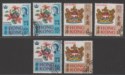 Click for more photos and details Hong Kong 1968-73 QEII 65c, $1 Selection Used SG253-SG254c inc 65c glazed uprght