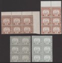 Click for more photos and details Hong Kong 1931-56 KGV Postage Due 1c Brown, 2c Grey Blocks of 6 UM Mint